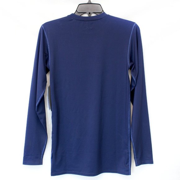 ALO Coolfit Men Navy Blue Long Sleeve T-Shirts Small - Picture 3 of 4
